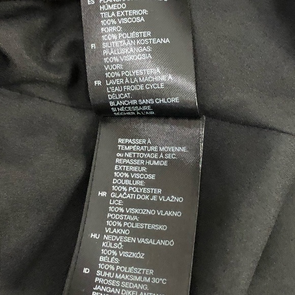 H&M Fitted Yellow Navy Floral Circle Swing Dress - Picture 6 of 14